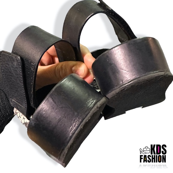 VINCE "Marett" Snake-Embossed Platform Sandals SZ 8 - Picture 10 of 11